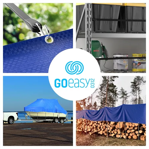 Vista 6 de GOEASY0312 Cuerdas elásticas de goma con ganchos – Estiramiento máximo de alta resistencia de 1.8 veces y más de 180 libras de carga, correas