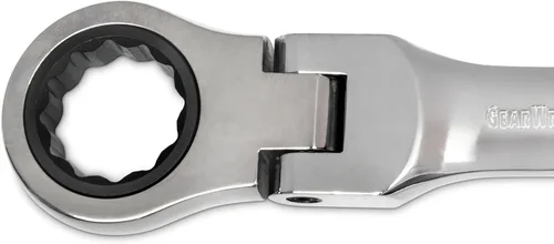 Vista 5 de GEARWRENCH Juego de llaves combinadas de trinquete de cabeza flexible rechoncha de 12 puntos, SAE - 9570