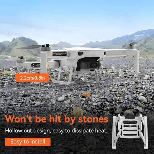 Vista 5 de Mini 4K/Mini 2 SE/Mini SE Hélices: con protector de hélice, extensión de pata de tren de aterrizaje, soporte de hélice, cubierta de estabilizador