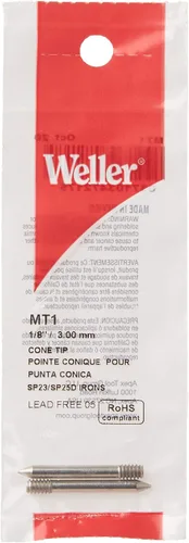 Vista 2 de Weller MT1 - Punta cónica de 0.031"/0.8 mm para hierros serie SP23/SP25, color negro