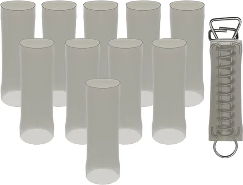 Vista 10 de Poolzilla 1 paquete de fundas para cubierta de seguridad para piscina, hechas de vinilo, protegen los resortes y cubiertas de arañazos