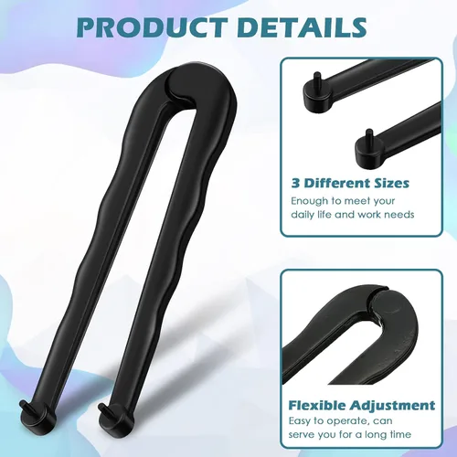 Vista 6 de 3 piezas de acero ajustable llave de cara alicates de pasador herramienta de instalación/extracción para almohadillas de respaldo en amoladora