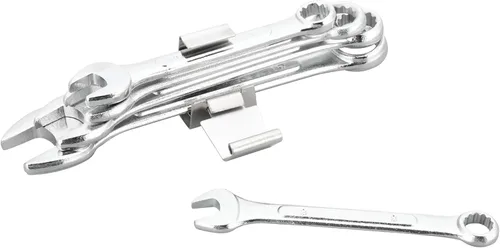 Vista 6 de Performance Tool Tamaños SAE 1405: 3/8, 7/16, 1/2, 9/16 y 5/8 pulgadas Juego de llaves combinadas de acero de aleación para mecánicos de servicio