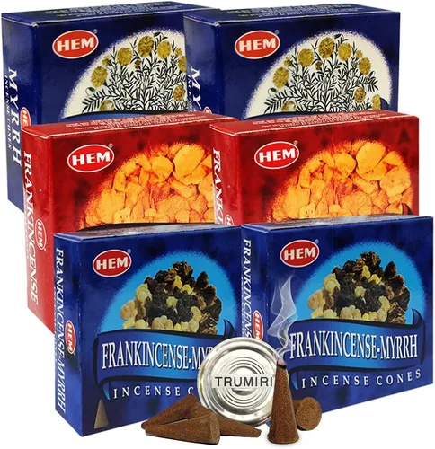 Vista 19 de Atrae Dinero Good Fortune Gold Rain - Paquete variado de conos y soporte de lluvia de Hem Trumiri Insense Insence