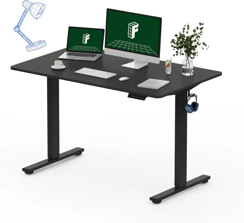 Vista 26 de FLEXISPOT Escritorio Eléctrico de Pie de Una Pieza, 40 x 24 Pulgadas Escritorio Ajustable con Superficie Sin Costuras, Controlador de Memoria