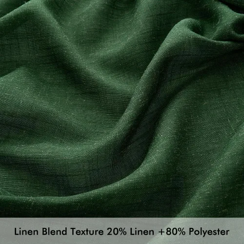 Vista 3 de MIULEE Cortinas de lino de 96 pulgadas de largo para sala de estar, 2 paneles, bolsillo con pestañas traseras, filtrado de luz, semitransparentes