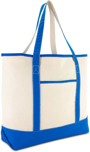 Vista 8 de Bolsa de mano de lujo con parte superior abierta de 22 pulgadas con bolsillo exterior