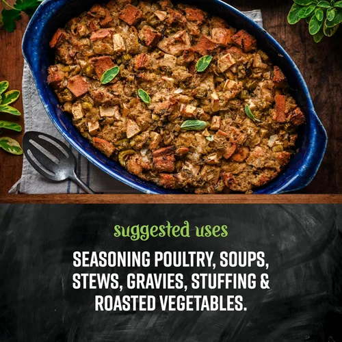 Vista 6 de Frontier Co-op Condimento para aves de corral sin sal, bolsa a granel de 1 libra, mezcla de salvia, tomillo y cebolla, perfecto para aves de corral