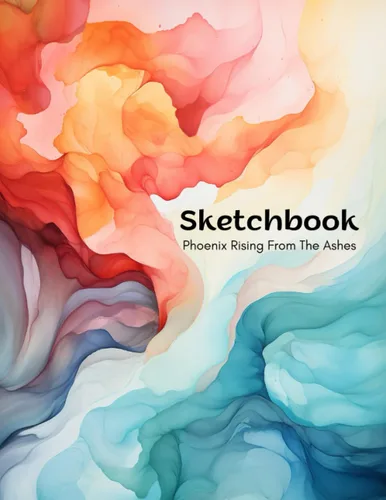 Sketchbook Notebook for Drawing, Writing, Painting, Sketching or Doodling Phoenix Rising From The Ashes 120 Pages (size 8.5 x 11)