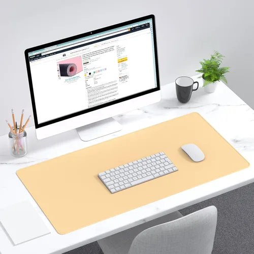 Vista 141 de Dapesuom Alfombrilla grande para mouse, alfombrilla de mouse para juegos extendida con bordes cosidos, alfombrillas de escritorio de tamaño completo