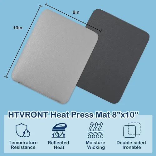 Vista 4 de HTVRONT Alfombrilla de Prensa de Calor - Almohadilla de Prensa de Calor de 8"x10" para Planchado con Aislamiento de Transferencia de Vinilo
