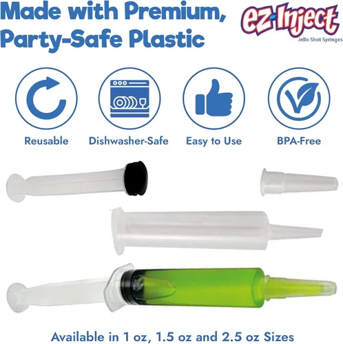 Vista 3 de Paquete de 25 jeringas de gelatina EZ-InjectTM (tamaño mediano, 1.5 onzas)