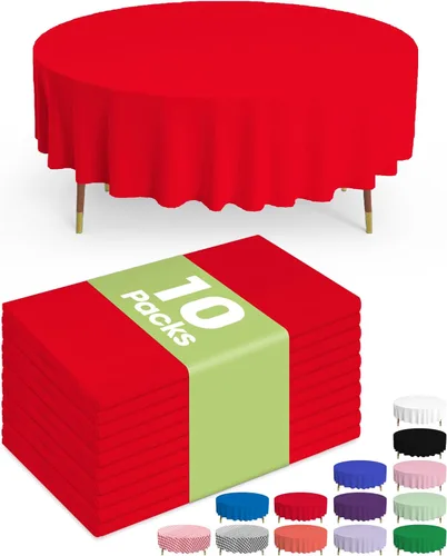 Vista 11 de Pureegg Mantel de plástico desechable, paquete de 10 manteles de 54 x 72 pulgadas, decoraciones de fiesta de Halloween, decoración Summerween, Negro