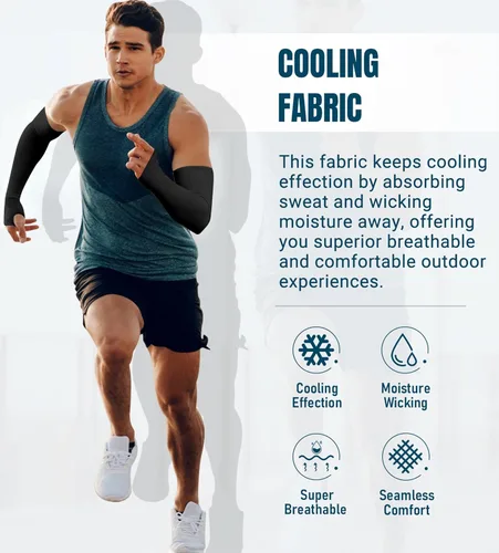 Vista 2 de Aegend - Mangas de protección solar con compresión, para cubrir tatuajes, mangas solares para hombres, mujeres y jóvenes