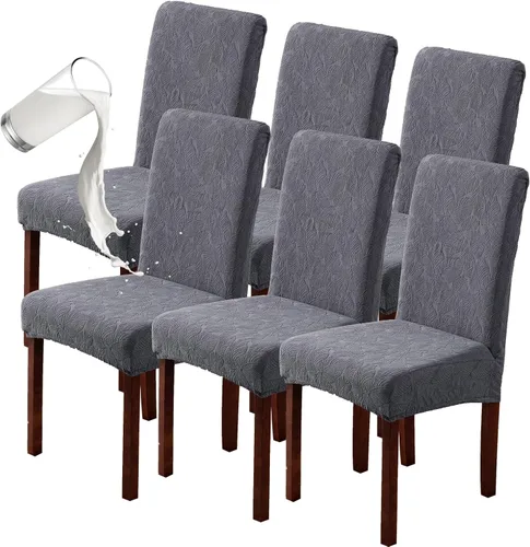 Vista 46 de Genina Fundas impermeables para sillas Parsons de comedor, fundas elásticas para sillas Parsons para comedor, cocina, funda protectora para sillas
