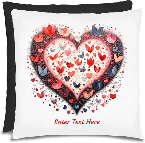 Vista 12 de Almohada personalizada de San Valentín, almohada personalizada, regalos de San Valentín, regalos para mujeres, regalos para ella, regalos Negro