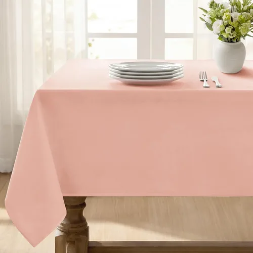 Vista 41 de Softalker Mantel rectangular impermeable, tela sin arrugas, lavable, de poliéster, para mesas de comedor, fiestas, campamento, fiestas, bufé, 60 x