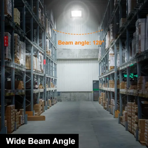 Vista 6 de 1 Pack 100W LED Flood Light Outdoor, 10000LM Super Bright Security Light IP66 Waterproof Flood Lights Outdoor, 6000K Daylight White Floodlights for