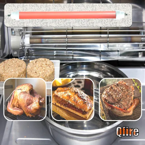 Vista 5 de Elemento calefactor compatible con Bradley Smoker BS611 / BTDS76P 4 estantes para exteriores, barra de calor de repuesto de 120 V para BTDS108P 6