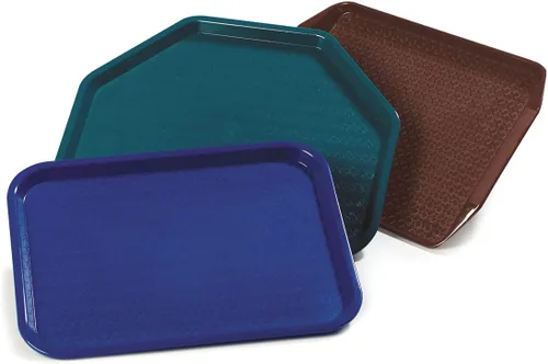 Vista 8 de Carlisle FoodService Products Bandeja de plástico para comida rápida, 14 x 18 pulgadas, color negro (paquete de 2)