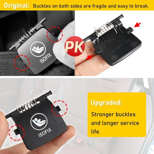 Vista 4 de Jaronx Compatible con BMW Funda de Anclaje para Asiento Infantil X3 G01/X4 G02, Funda Trasera Anclaje Asiento Infantil ISOFIX para BMW X3 G01/X3 M