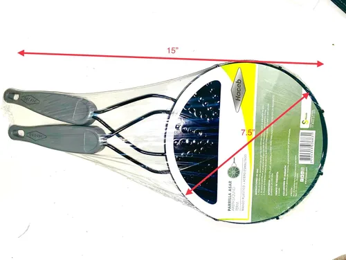 Vista 6 de HACEB PARRILLA PARA ÁREAS ASAR - PAQUETE TORTILLAS X 2 IMPORTADA DE COLOMBIA, Regular, NEGRO