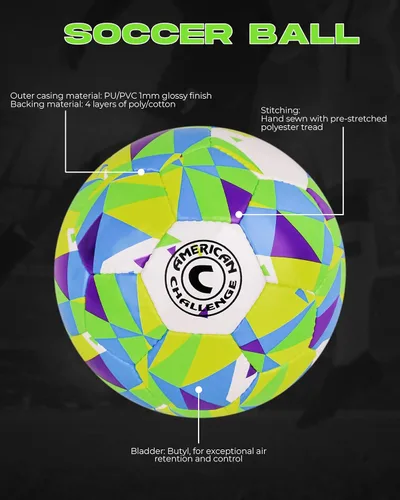 Vista 6 de American Challenge Pelota de fútbol Tempo