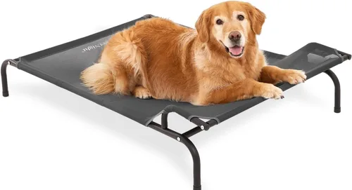 Vista 8 de Sweetnight Cama elevada para perros con reposacabezas para perros grandes Cuna elevada impermeable para exteriores - Cama para perro con marco