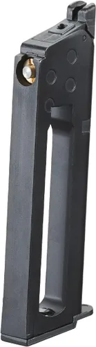 Vista 2 de GoldenBall Well Fire 16 Rondas Single Stack 1911 CO2 Airsoft Magazine (Color: Negro)
