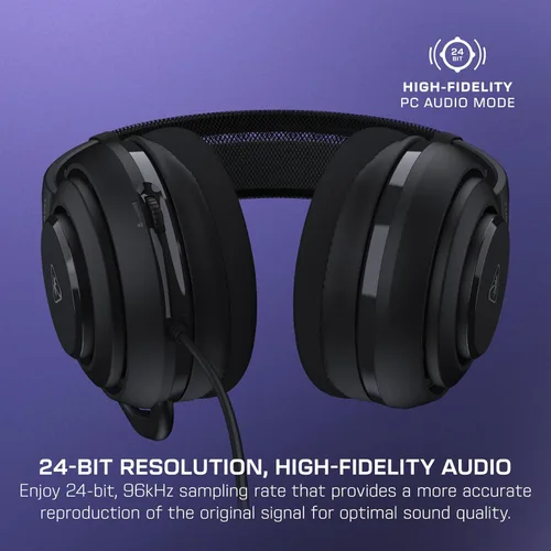 Vista 4 de Turtle Beach Atlas 200 - Auriculares con cable USB para PC, para PC, consolas de juegos, Xbox, PlayStation, controladores Nanoclear de 50 mm, audio
