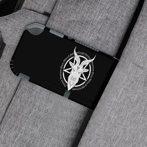 Vista 5 de Baphomet Demon Goat Head Sticker Skin for SwitchSwitch Lite, Full Set Cute Stickers Protector Cover for Switch Console Joy-Con Dock