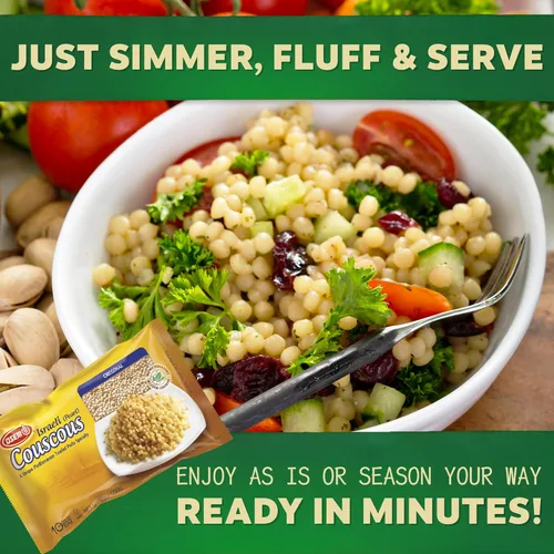 Vista 4 de Osem Cuscús perlado israelí, original, caja de 8.8 onzas (paquete de 3, total de 26.4 onzas)