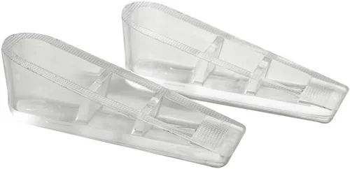 HealthAndYoga™ Topes de cuña de puerta antideslizantes y transparentes de PVA - Topes de puerta antifrágiles y duraderos para la parte inferior de