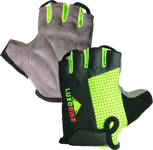 LuxoBike - Guantes de ciclismo, guantes de bicicleta de montaña, guantes de bicicleta Antideslizante, absorción de golpes, acolchado, transpirable,