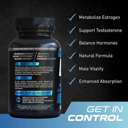 Vista 2 de PrimeGENIX DIM 3X Suplemento de 200 mg Dim Bloqueador de estrógeno para hombres e inhibidor de la aromatasa Suplemento de refuerzo de equilibrio