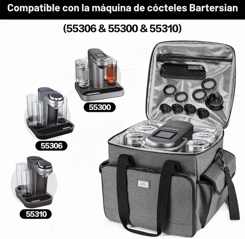 Vista 5 de CURMIO Bolsa de transporte compatible con máquina de cóctel profesional Bartesian