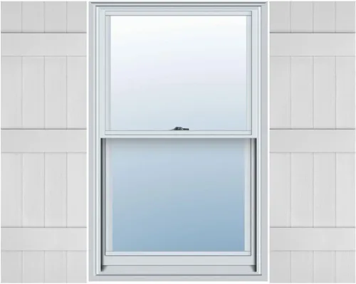 Vista 9 de Mid America - Persiana estándar de vinilo tipo revestimiento exterior de madera de 4 tablones de 14 pulgadas (1 par)