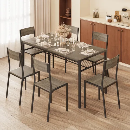 Vista 72 de Gizoon Juego de mesa de comedor para 2, mesa de cocina de 3 piezas con 2 sillas para espacios pequeños, apartamento, cocina, comedor, ahorro