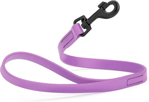 Vista 85 de Dogline Biothane - Correa impermeable para perro, correa de nailon con revestimiento fuerte, con herrajes negros, a prueba de olores, fácil