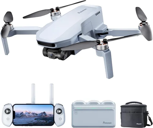 Vista 9 de Potensic ATOM SE - Dron GPS con cámara EIS 4K, menos de 249g, 62 minutos de vuelo, transmisión FPV de 4KM, motor sin escobillas, velocidad máxima