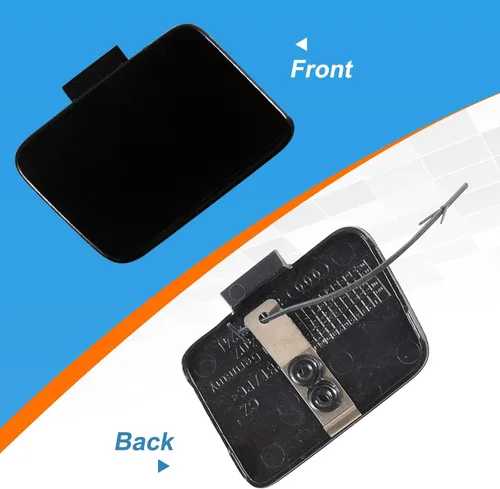 Vista 5 de Tapa de gancho de remolque de parachoques delantero para Audi A4 B6 2003-2005 8E0807241 (negro, lado derecho del pasajero)