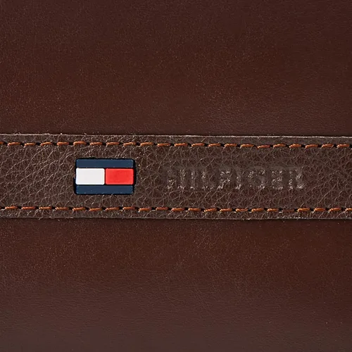 Vista 3 de Tommy Hilfiger Cartera de cuero genuino para hombre con múltiples ranuras para tarjetas