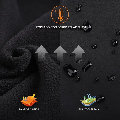 Vista 4 de baleaf Chaqueta de ciclismo para mujer, resistente al viento, térmica, para invierno, correr, clima frío, impermeable, softshell cálido 01-Negro