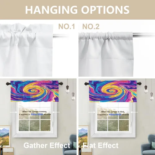 Vista 137 de Maritime Ocean Cafe Curtains,Anchors Nautical Art Blackout Tier Curtain Multilayer Polyester Short Kitchen Drapes 2 Pack 26X24 Inches