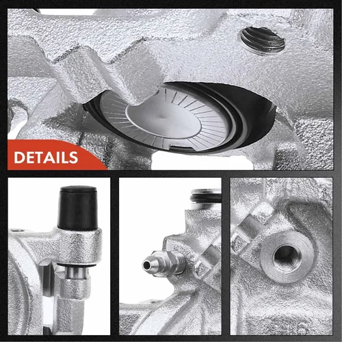 Vista 7 de A-Premium Conjunto de pinza de freno de disco con soporte compatible con modelos Audi, Seat y Volkswagen - A3, A3 Quattro, A3 Sportback e-tron, Q2