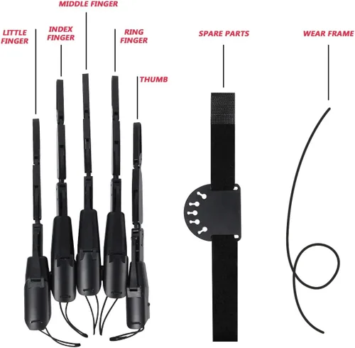 Vista 6 de Dedos articulados de Halloween, extensiones de dedos impresas en 3D que se adaptan a todos los tamaños de dedos, tan flexibles como tus propios
