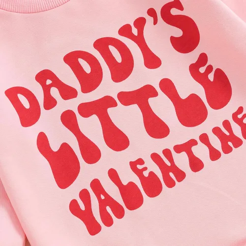 Vista 6 de SOLILOQUY Mameluco de manga larga con cuello redondo para el primer día de San Valentín para bebé niño y niña