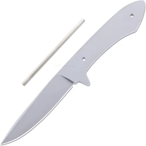 Vista 5 de EZSMITH Kit de fabricación de cuchillos - Lil Sendero - Hoja fija de la serie Master DIY - (hoja en blanco y pinstock con balanzas de mango Bubinga)