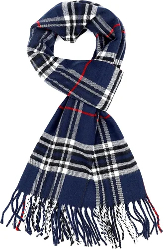 Vista 2 de Bufanda de invierno Achillea suave y cálida, de tartán, a cuadros, de cachemira, unisex