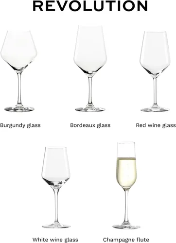 Vista 7 de Stölzle Lausitz Juego de 6 copas de champán Revolution de 6 3/4 onzas, elegantes vasos de cristal ideales para champán, prosecco y vinos espumosos
